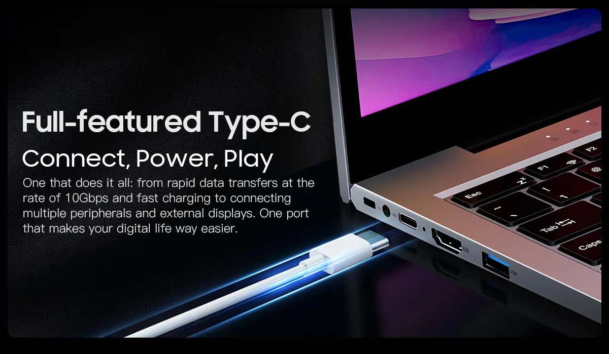 Laptop Blackview AceBook 8 15.6" 12th Gen Intel Alder Lake N97 16GB RAM 512GB SSD + extensie până la 1TB Windows 11 Home 15.6"