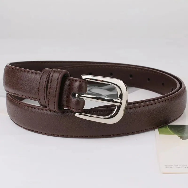 Buckle F100 Schlichter Damen Gürtel - PU 2,8cm 3,5cm