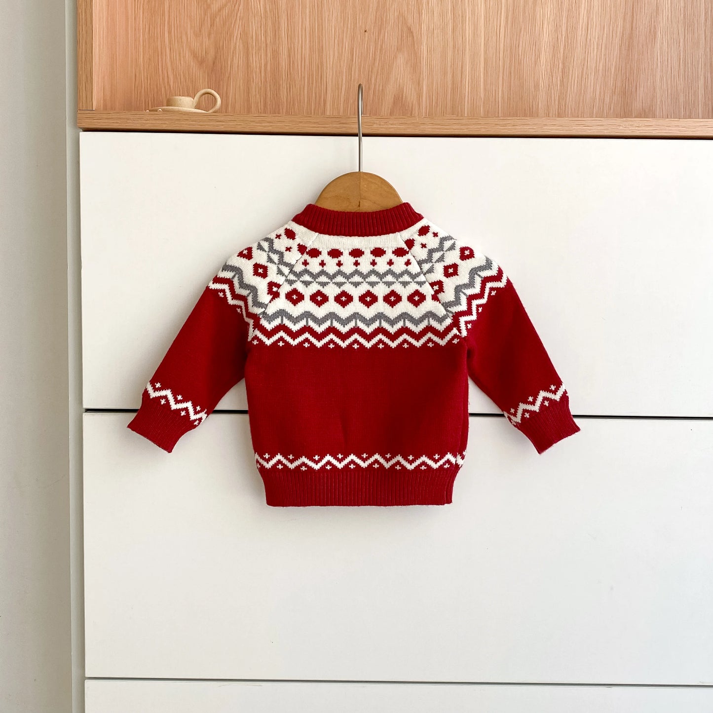 YSUBESTCN Kinder Strickjacke - Warmes Strickoberteil Für Kleinkinder, Größe 0-2 Jahre, Material Wolle, Verschluss Knopf