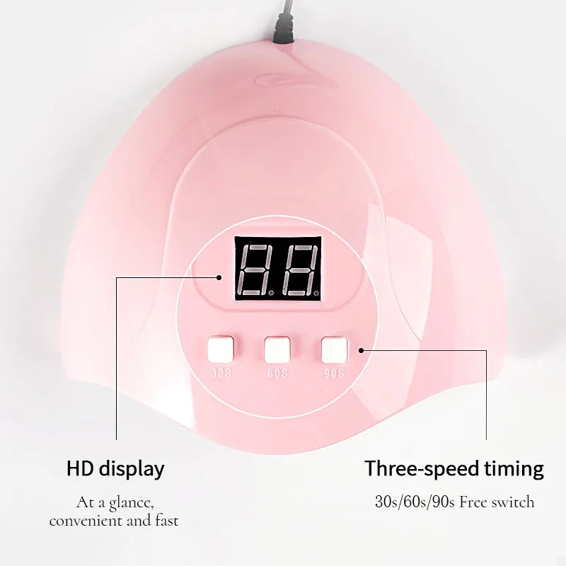 LULAA 54w Lampă UV pentru unghii cu gel Lampă de uscare Material profesional Uscător de unghii Lampă LED pentru accesorii de unghii Instrumente de manichiură