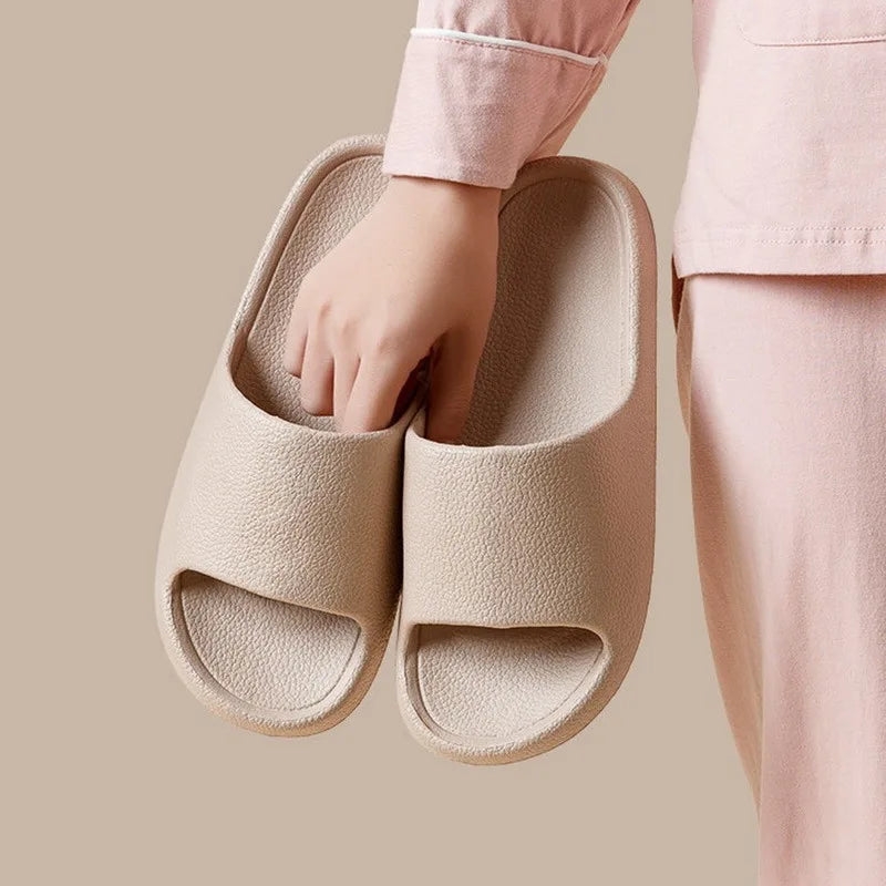 Frauen Dick Plattform Cloud Hausschuhe Sommer Strand Eva Weich Sohle Slide Sandalen Freizeit Männer Damen Innen Badezimmer Anti-Rutsch Schuhe