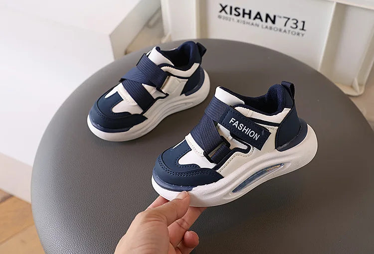 Kinder-Sneakers 2025: Dicke-Weiche-Sohle Klettverschluss - Air Mesh Collection