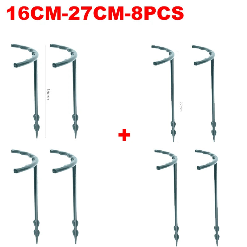 Plastic Plant Support Pile Frame Greenhouse Arrangement Semicircle Fixed Rod Indoor Flower Plant Vine Climbing Bracket