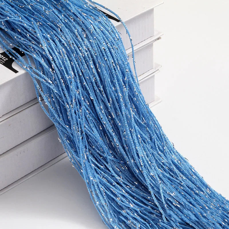 HomeStyle Glitzer-Türschnur - 100x200 cm silber Vorhang