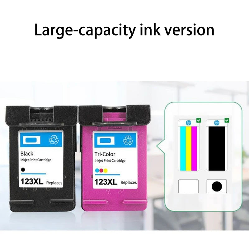 OOTDTY 123XL Kompatibel Inkpatrone - XL Kapazität 10ml