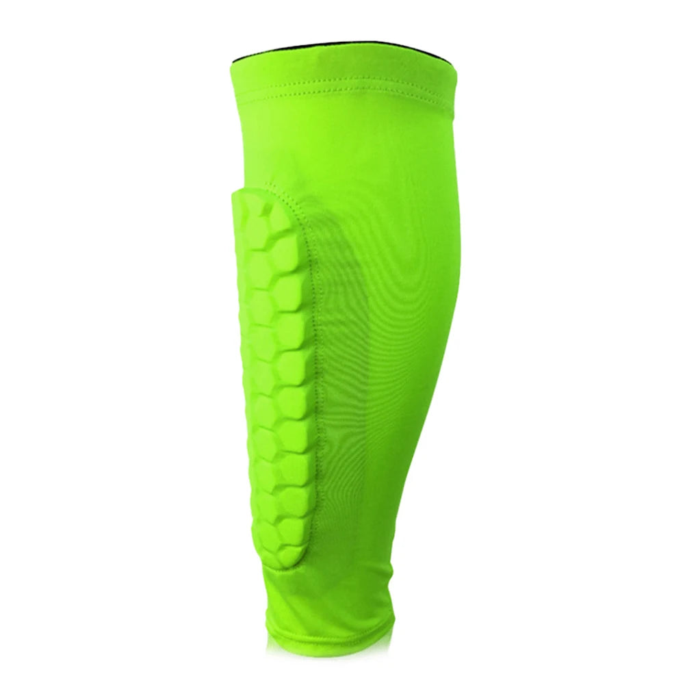 Schienbeinschoner 2025: HUAN-Qzta 1pcs Soccer Football Shin Guard Pads - Honeycomb Running Leg Calf Protective Gear Shield Sleeves Outdoor Sports Support Guard Collection