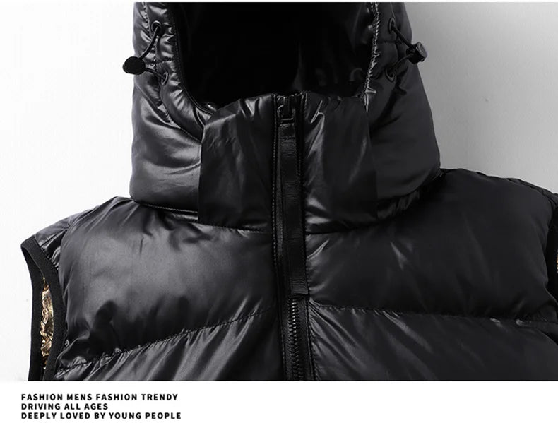 Vestă caldă pentru bărbați - bumbac, mărime L/XL/XXL