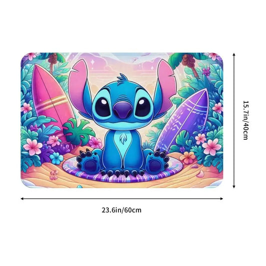 Custom Cartoon Stitch Floor Door Kitchen Bathroom Mat Anti-Slip Outdoor Doormat Bedroom Balcony Entrance Rug Carpet Footpad
