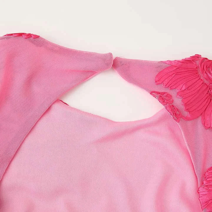 Rochie mini cu imprimeu floral, fără spate, Tossy, elegantă, de lux, Patchwork, bandaj, rochie de petrecere, îmbrăcăminte, volane, rochie mini pentru femei