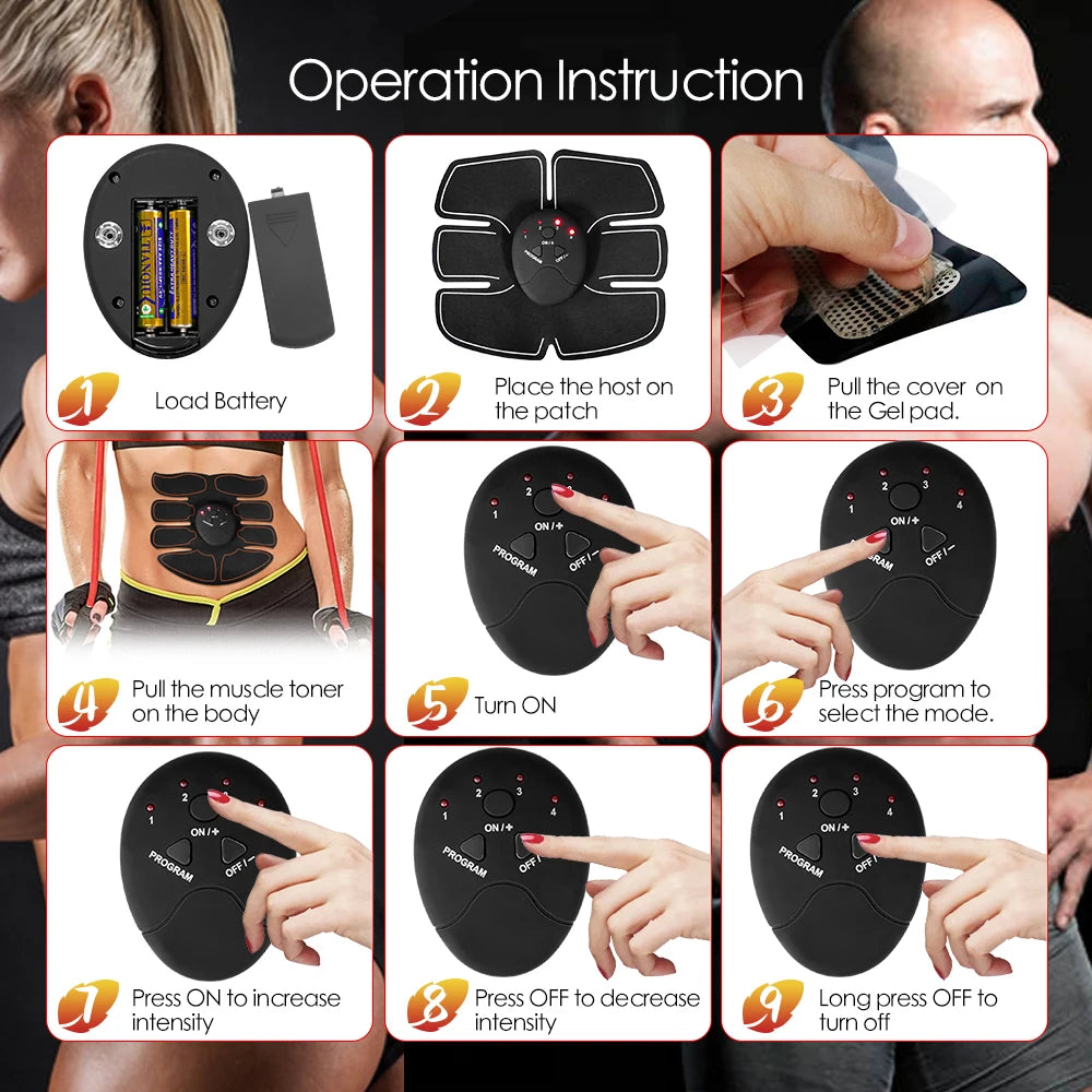Muskel-Stimulator 2025: EMS Wireless-Smart Abdominal - Home Fitness Collection