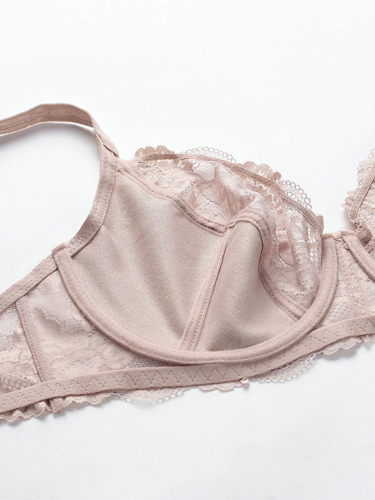 Sutien de damă DAY DAY FUN 2025 - Sutien elegant din dantelă cu armătură, mărimi plus CDE 80-105