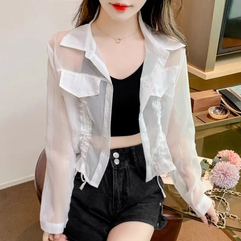 Liora Chiffon-Cardigan Leicht - Damen, Gr. S/M, Kurz