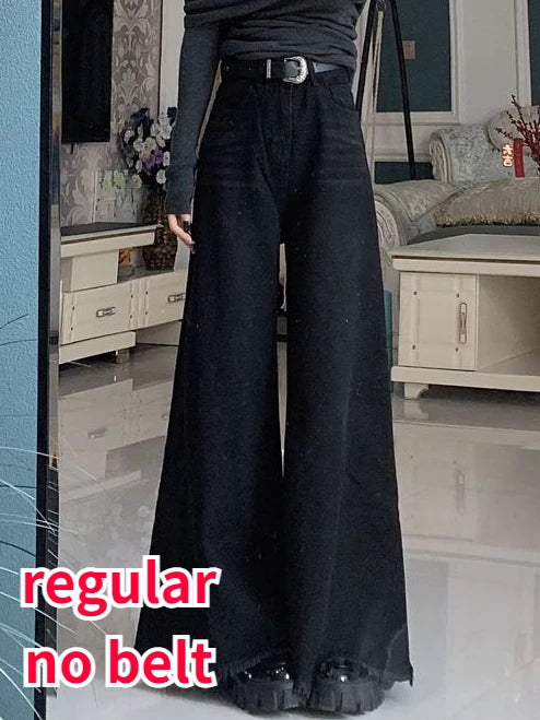 Jeans Women Leisure Streetwear Wide Leg Classic All-match Simple Holiday Retro Design Loose Spring Daily Students Ulzzang Ins