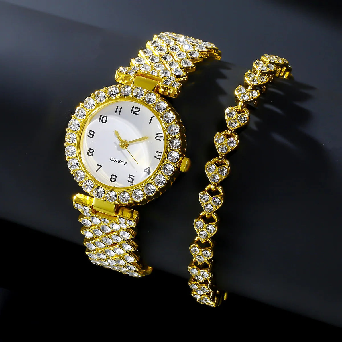 Trendiger Digitaler Rhinestone-Damen-Schmuck, Stilvoller Quartz-Armband, Elegante Damen-Uhr, Heißer Verkauf-Design