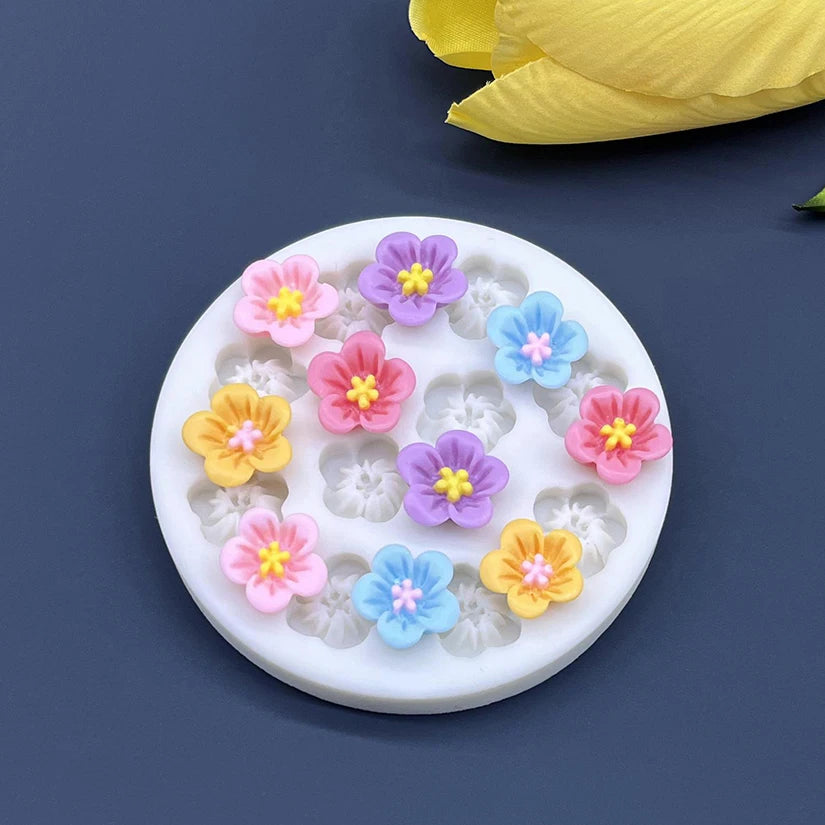 Flower Daisy Silicone Sugarcraft Mold Resin Tools Cupcake Baking Mould Fondant Cake Decorating Tools