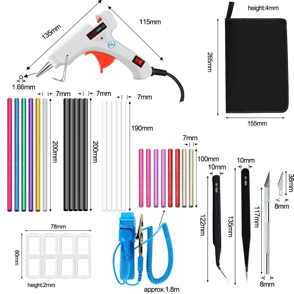 Heißklebepistole Set 2025 - GoGoPanda 6 IN 1 Electric Heat Hot Melt DIY Tool