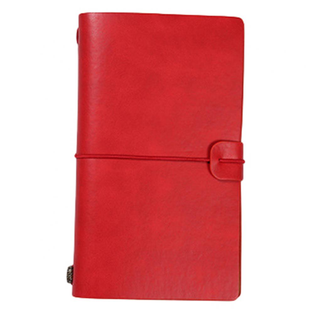 PU Leather Loose Leaf Notebook Traveler Journal Diary Portable Travel Notepad Diary Notebook Pen Holder Record Book Stationery