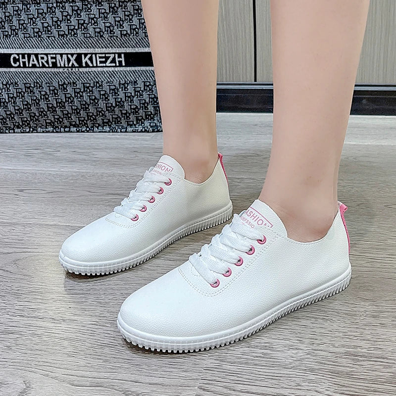 Women Shoes Summer 2024 Spring Women White Casual Shoes Breathable Flats Fashion Breathable Women Sneakers