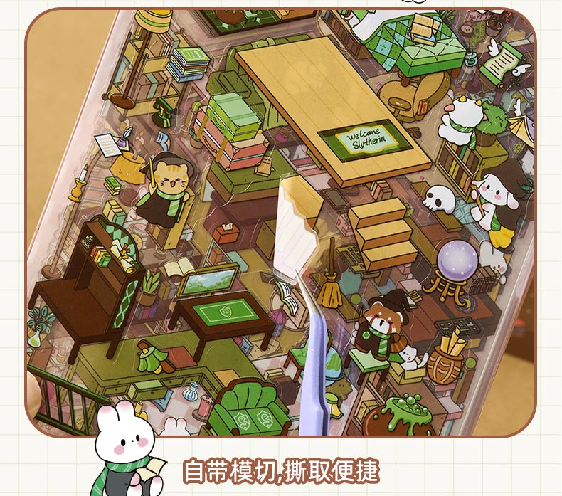 Kawaii 20in1 3D Cartoon Aufkleber - DIY, 190x135mm