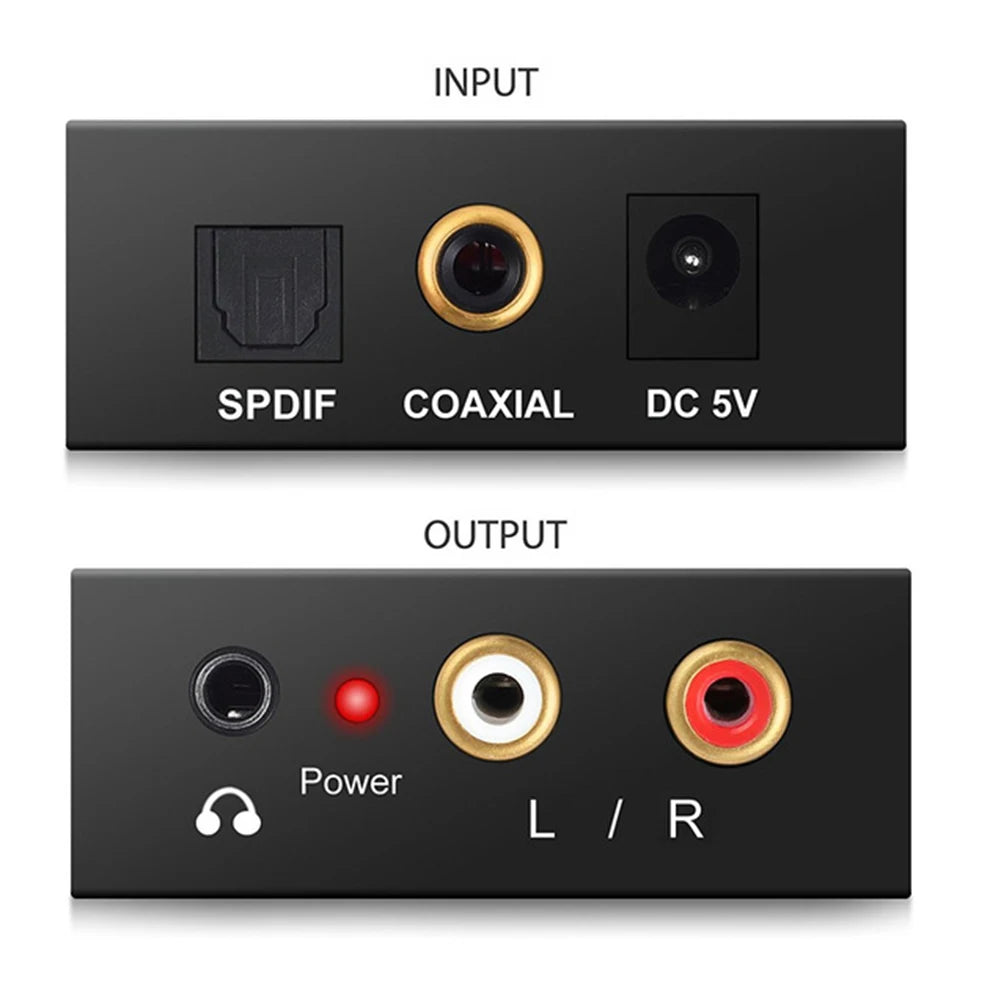 Audio-Konverter 2025: 192KHz Digital To Analog Converter Coaxial SPDIF RCA 3.5mm Optical DAC Decoder Collection