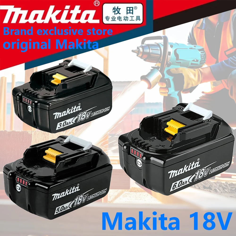 Makita Original 6Ah/5Ah Rechargeable Battery Compatible withBL1840 BL1830B BL1850B BL1850 BL1860 BL1815 Lithium-ion Tool Battery
