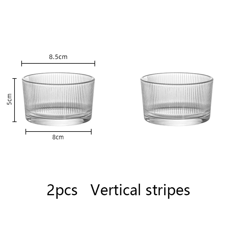 YWDL Mini Glas Schalen Set Eco Freundlich - 2/4 Stk 250ml