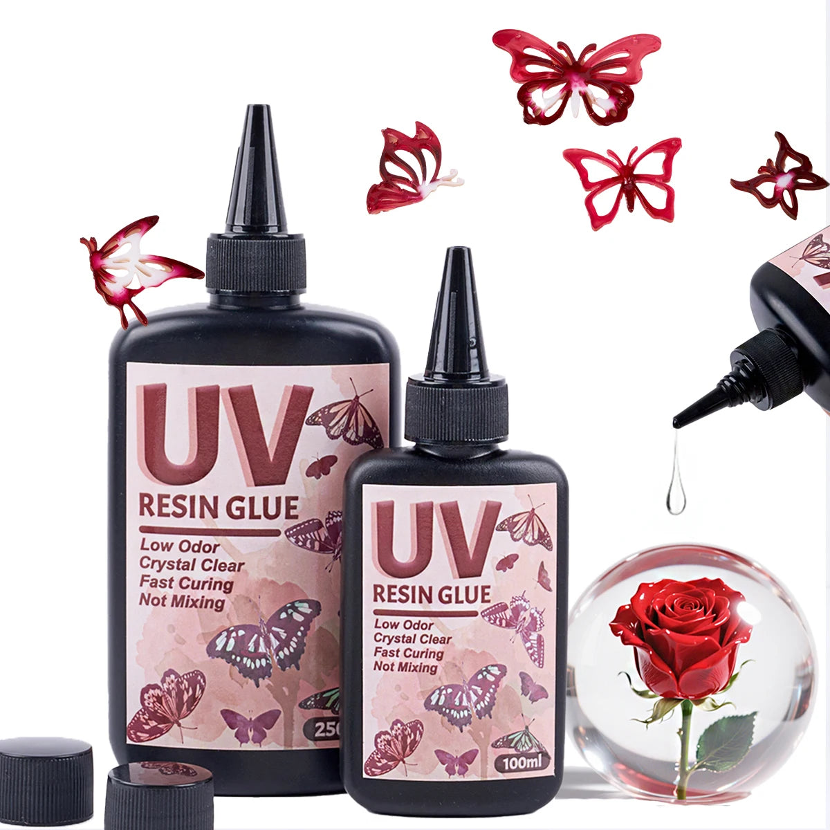Choice UV Kleber Kristallklar - 100ml 250ml Schnellhärtend