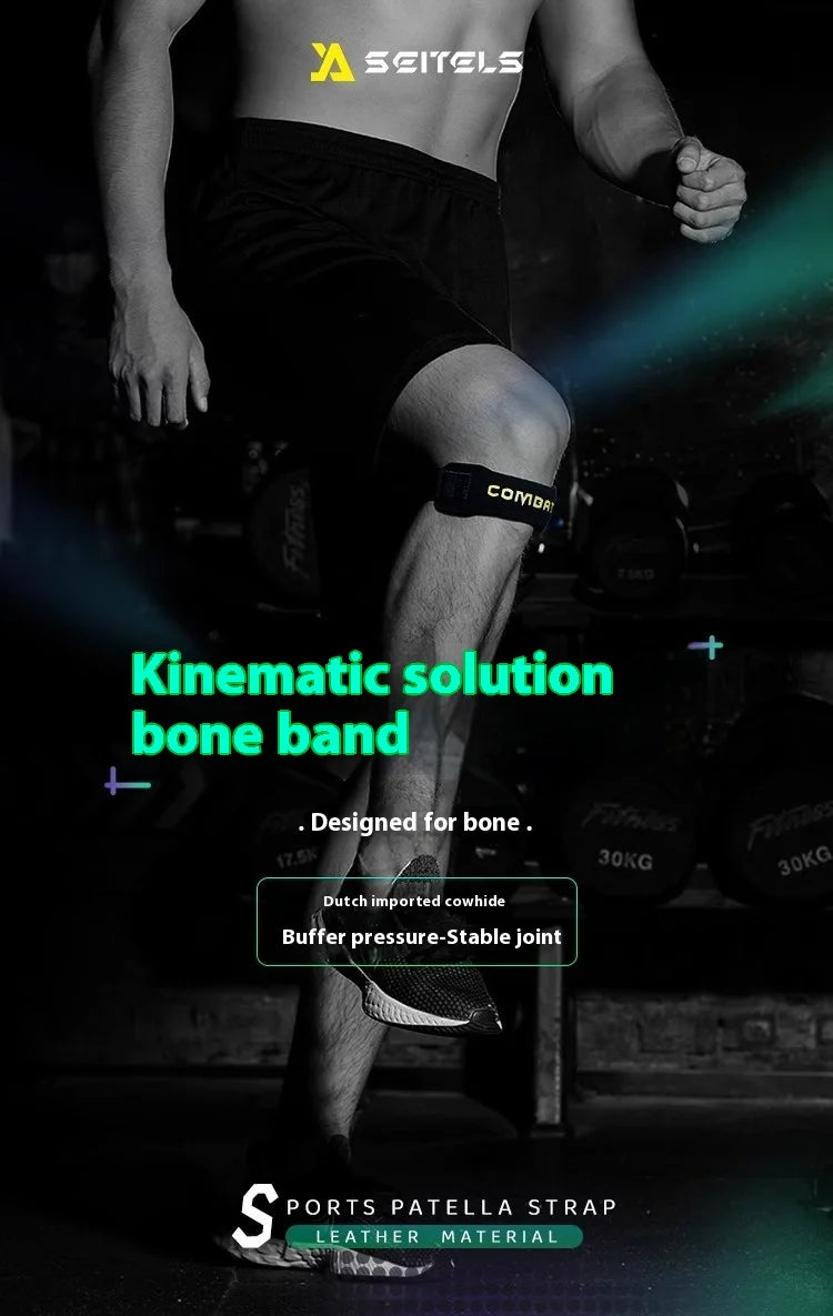 Kniebandage 2025: DUTRIEUX Cowhide Patella Strap Gym Fitness Knee Brace - Professional Running Knee Pads Protective Guard Men Women Kneecap Pad Collection