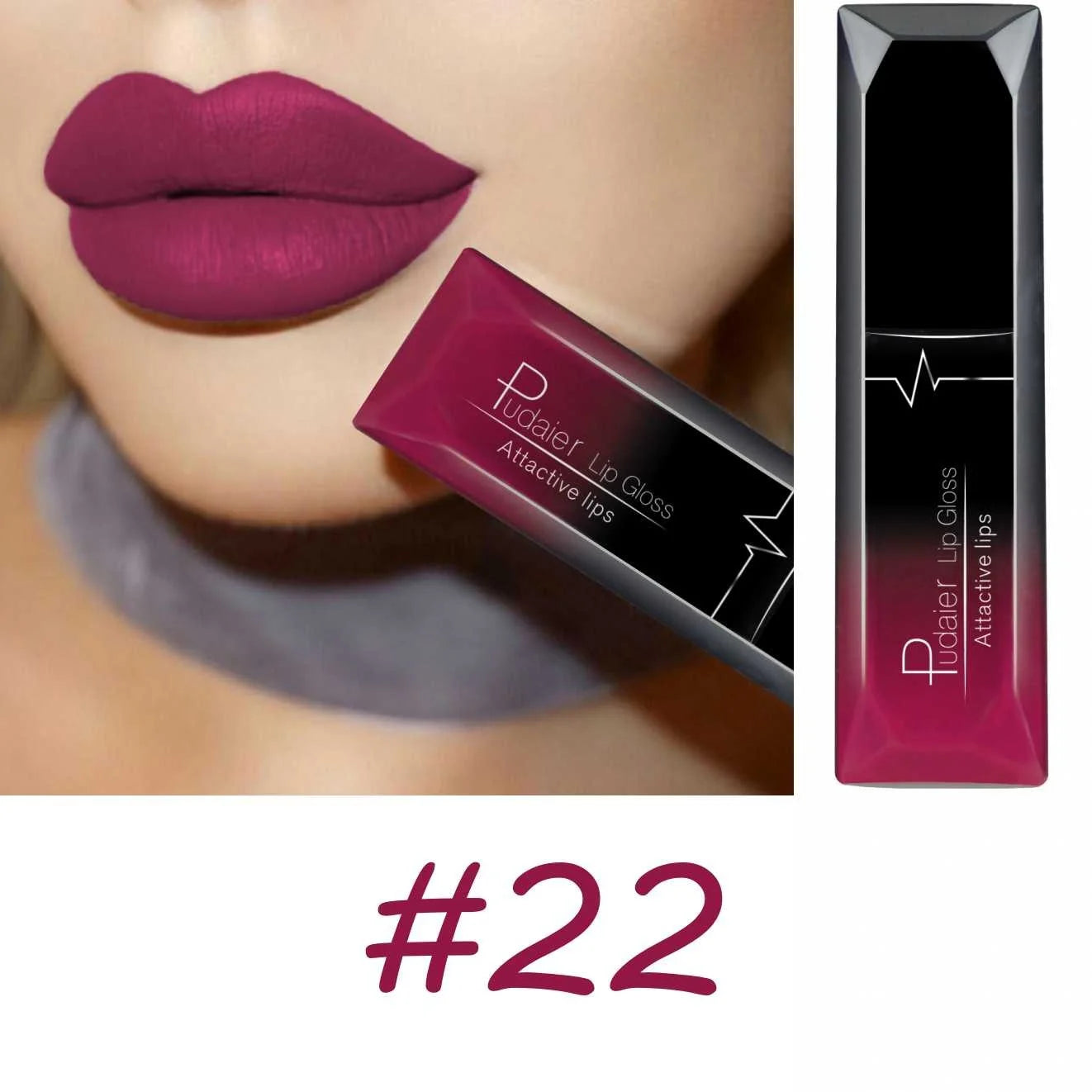 Best Lip Makeup 17 Color elegant Matte Long Lasting Lipgloss Liquid Lipstick Lip Cream