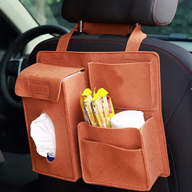 Auto Rücksitz Aufbewahrungstasche Organizer Hängetasche Box Papiertuch Handy Aufbewahrung Filz Tasche Mülleimer Organizer Auto Zubehör