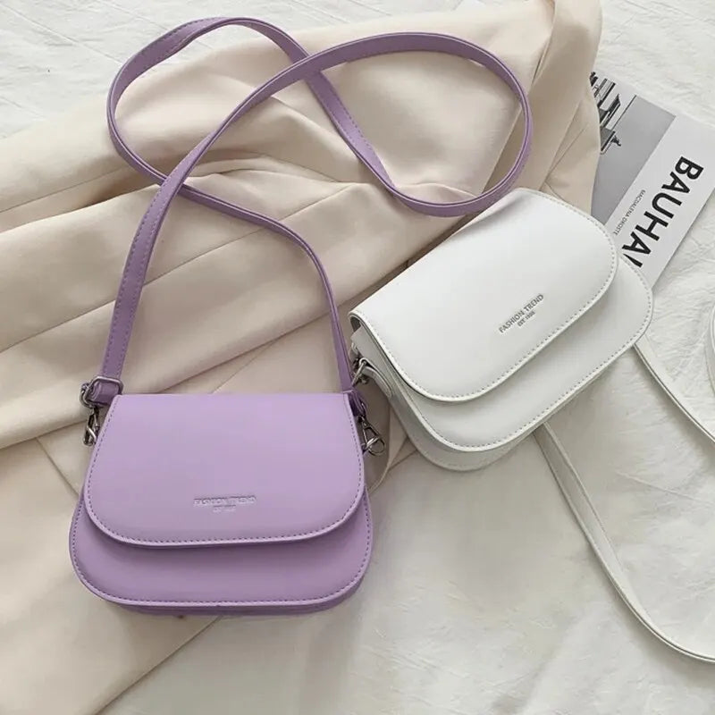 Geantă de mână pentru femei, geantă de mână cu fermoar, culoare solidă, la modă, tip Flipped, retro, casual, simplă, tip Crossbody