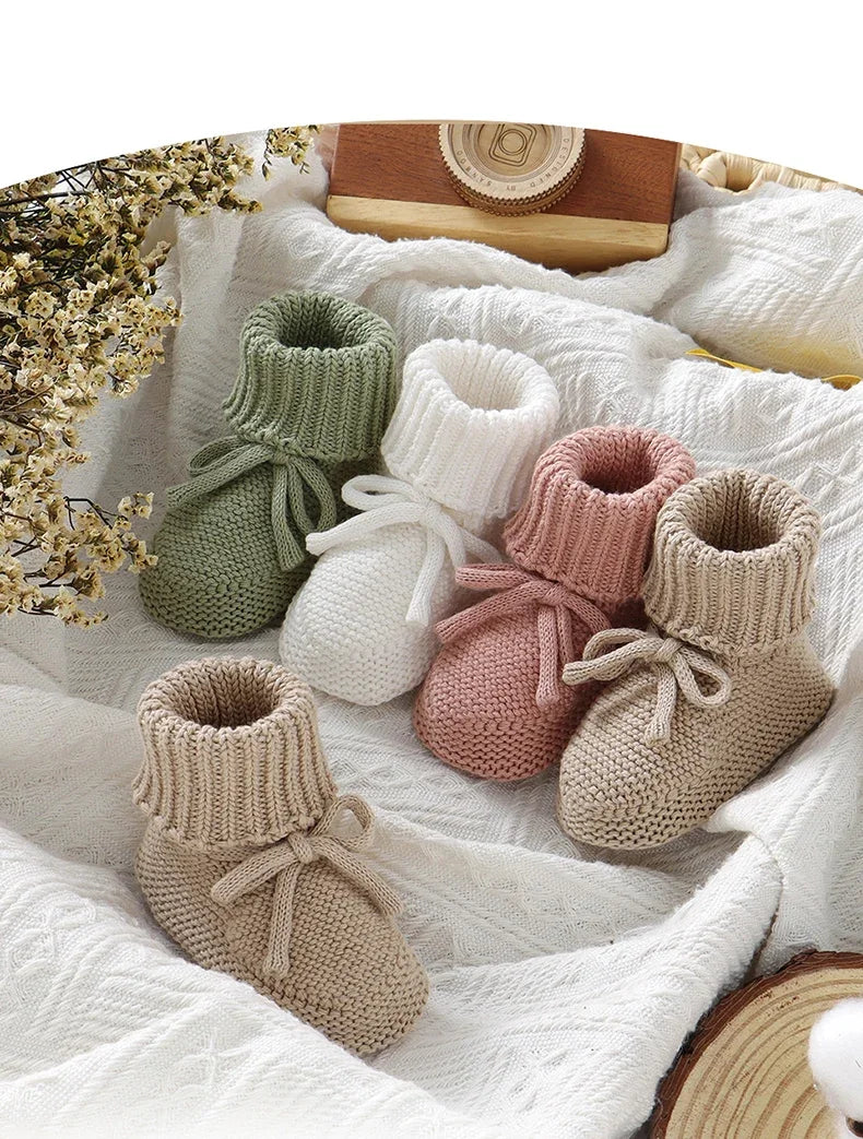 Baby-Stiefel 2025: Cotton-Knit Handmade - First Shoes Collection