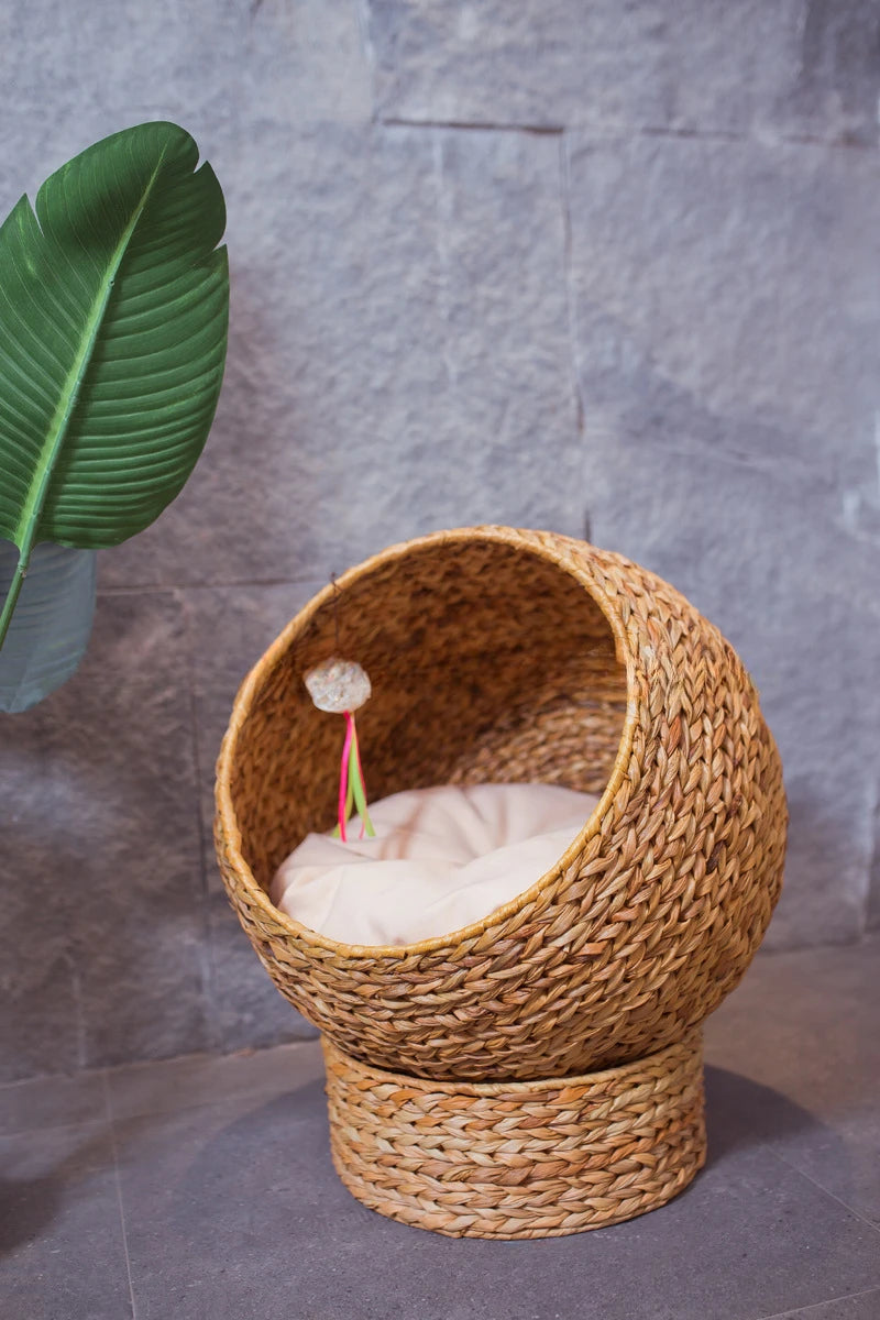 Cat bed cat tree delivery room cat hammock woven caget villa summer rattan house pet nest climbing frame  nest