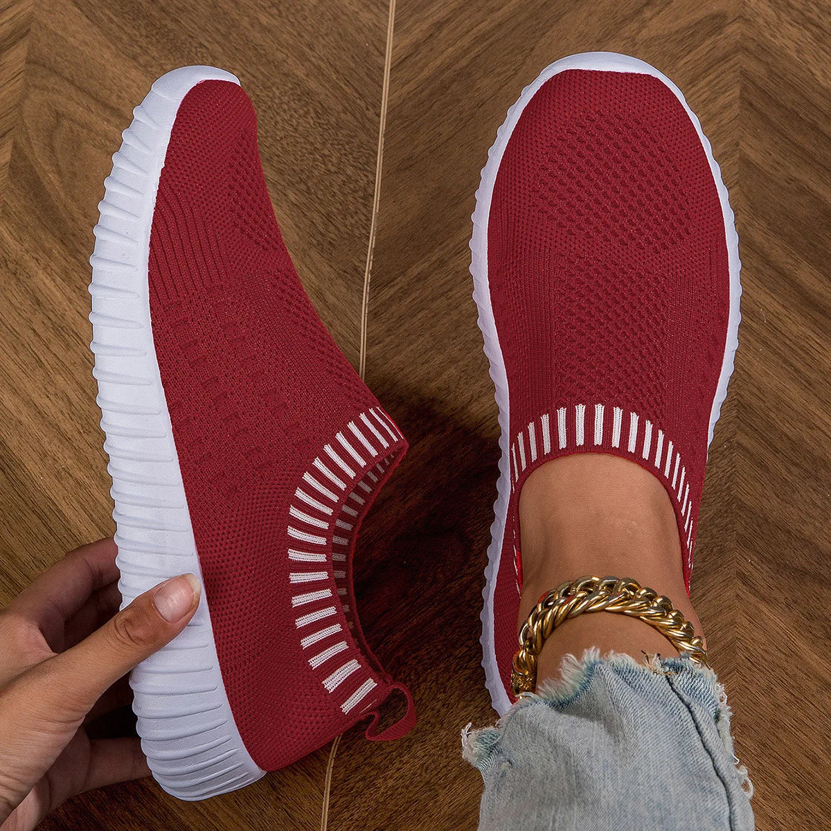 Frauen Sneakers Flach Boden Outdoor Casual Sport Einzel Schuhe Komfortabel Sommer Mesh Leicht Vulkanisiert Walking Schuhe