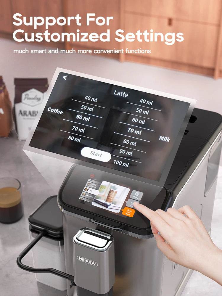 HiBREW Vollautomat 2025: H16 Touch-Display Cappuccino - Premium Barista Collection