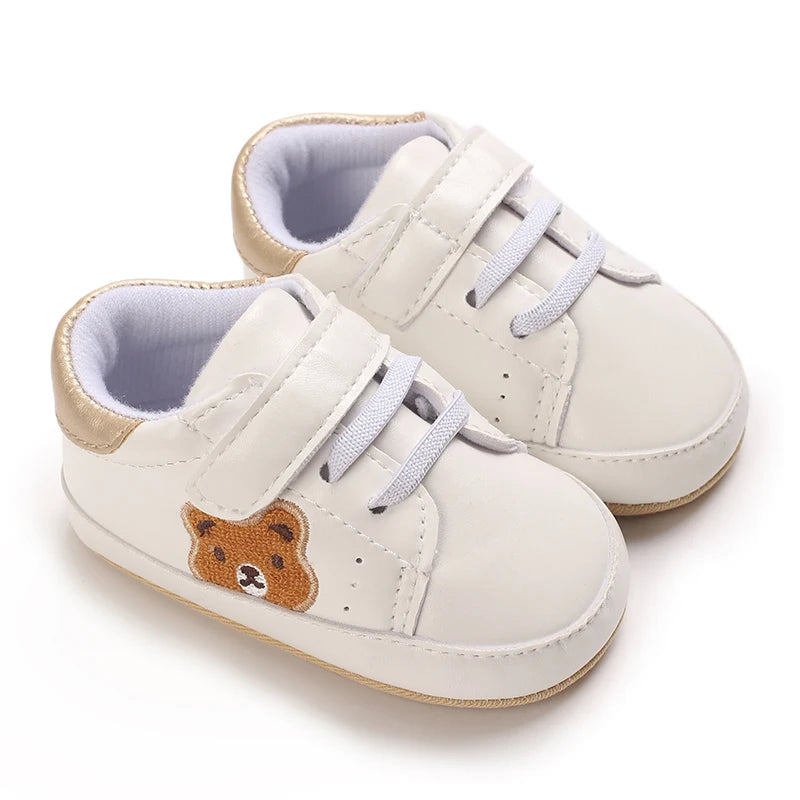 VALENSINA Panda Babyschuhe Anti Rutsch - 0-18 Monate Klett