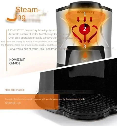 Coffee machine automatic household mini American drip coffee maker tea maker  coffee maker espresso with grinder