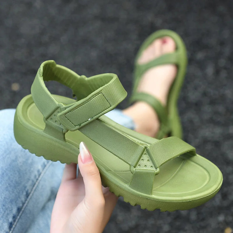 Sommer-Sandalen 2025: Womens Sandals Summer Trend Anti-slip Wear-resistant - Lightweight EVA Flat Sandals Women Outdoor Beach Shoes Collection