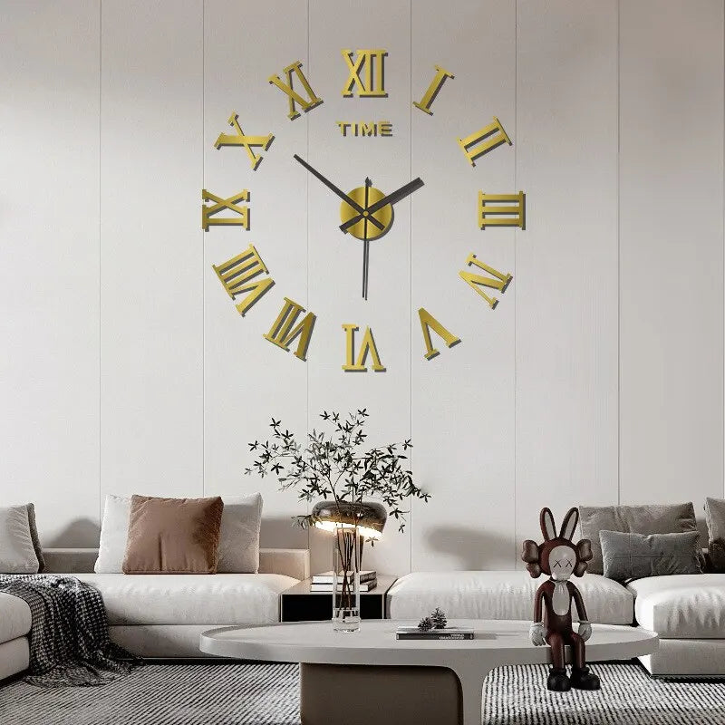 Choice 3D Spiegeluhr Roman Design - Acryl 40cm Quarz