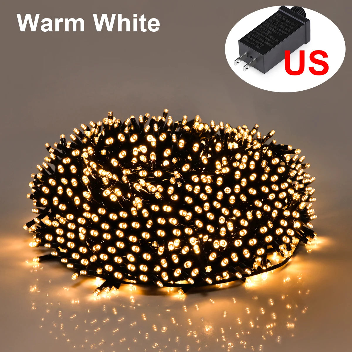 MALITAIC LED Lichterkette Warmweiß - Über 200 LEDs Länge 10–100 m Wasserdicht