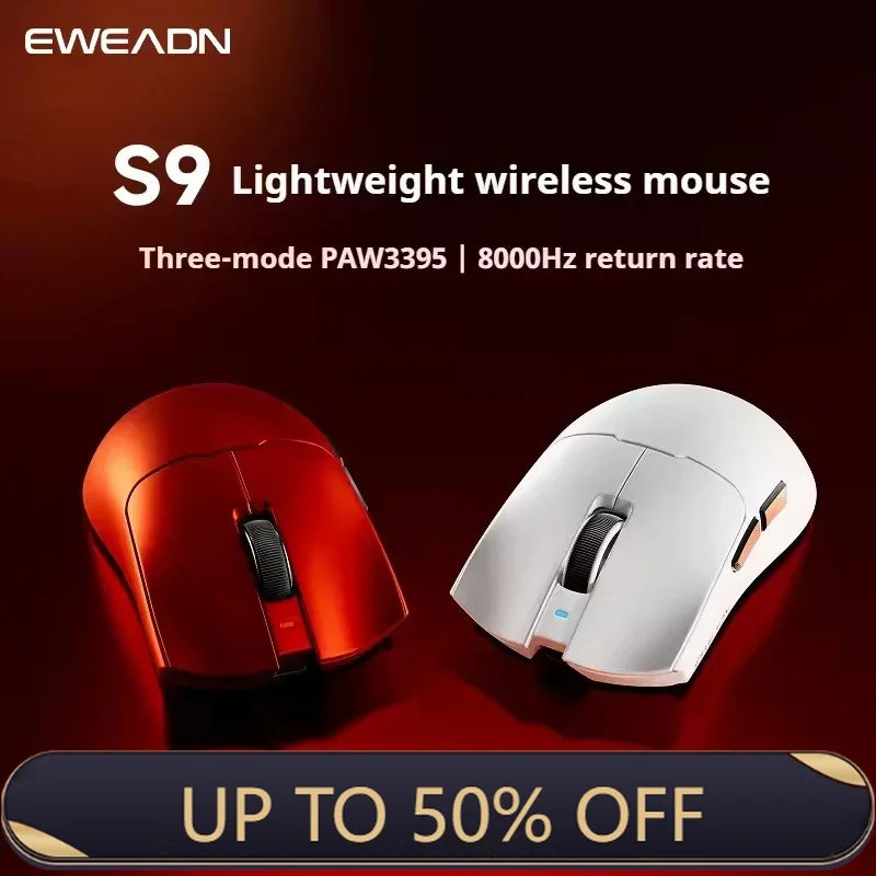 Mouse de gaming ultraușor EWEADN S9 Pro - 26K DPI, Tri