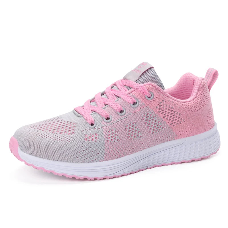 Women Casual Sneakers Fashion Breathable Mesh Flat Shoes Women's Outdoor Comfortable Non-slip Walking Shoes Tenis Feminino