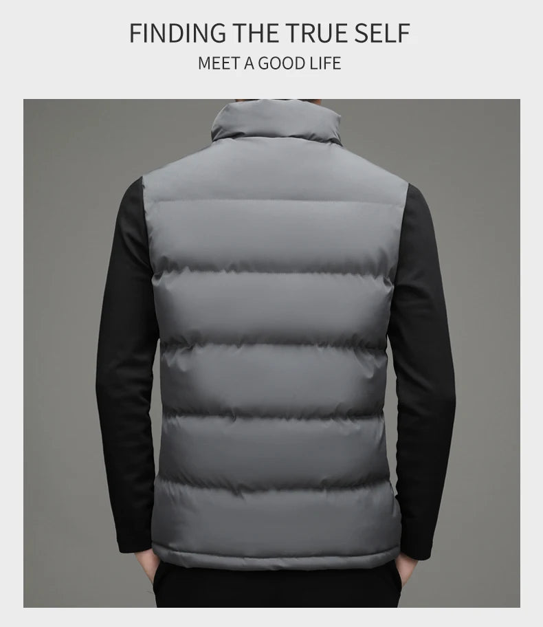 CN Fujian Daunenweste Standkragen Winddicht - Füllung Daunen/Baumwolle, Größe M, Wärmeleistung Hoch