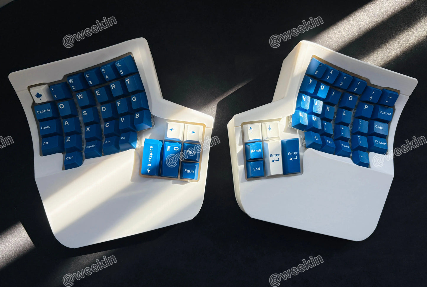 waizowl WK Kinesis Split-Tastatur - 61 Tasten Hot-Swap 2.4G
