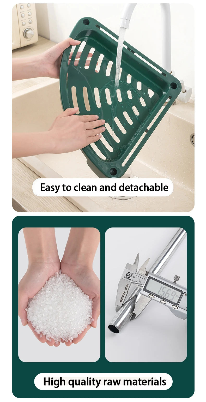 Choice Eckregal Küchenrack - Dreieck 3 Ebenen 25x25cm