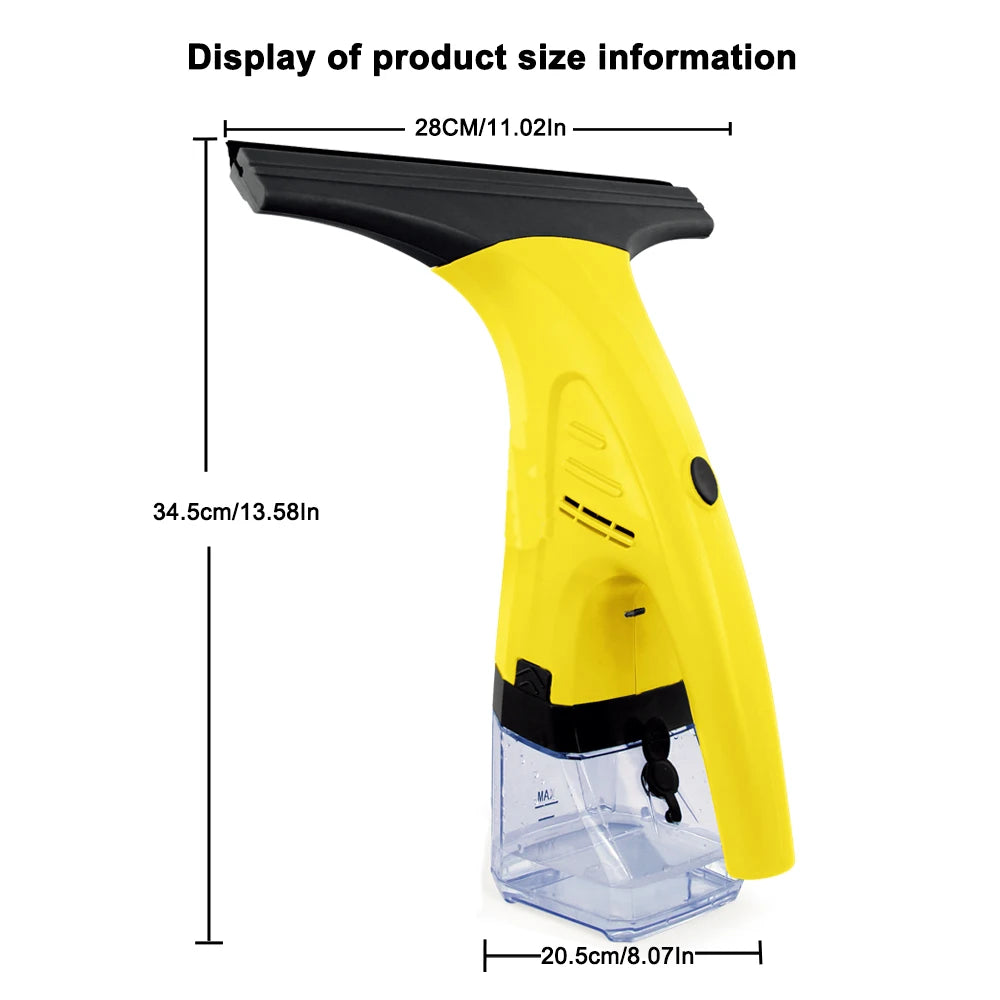 Glass Scraper 200ML Electric Vacuum Window Cleaner Vac Squeegee Tile Scraper With Mini Mop For Car Home Appliance Carpet Clean
