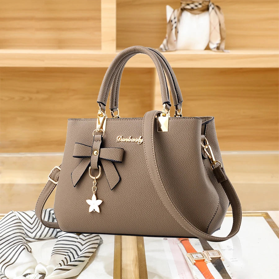 Fashion Bow Handbags for Women Luxury Ladies Shoulder Bag Crossbody Tote