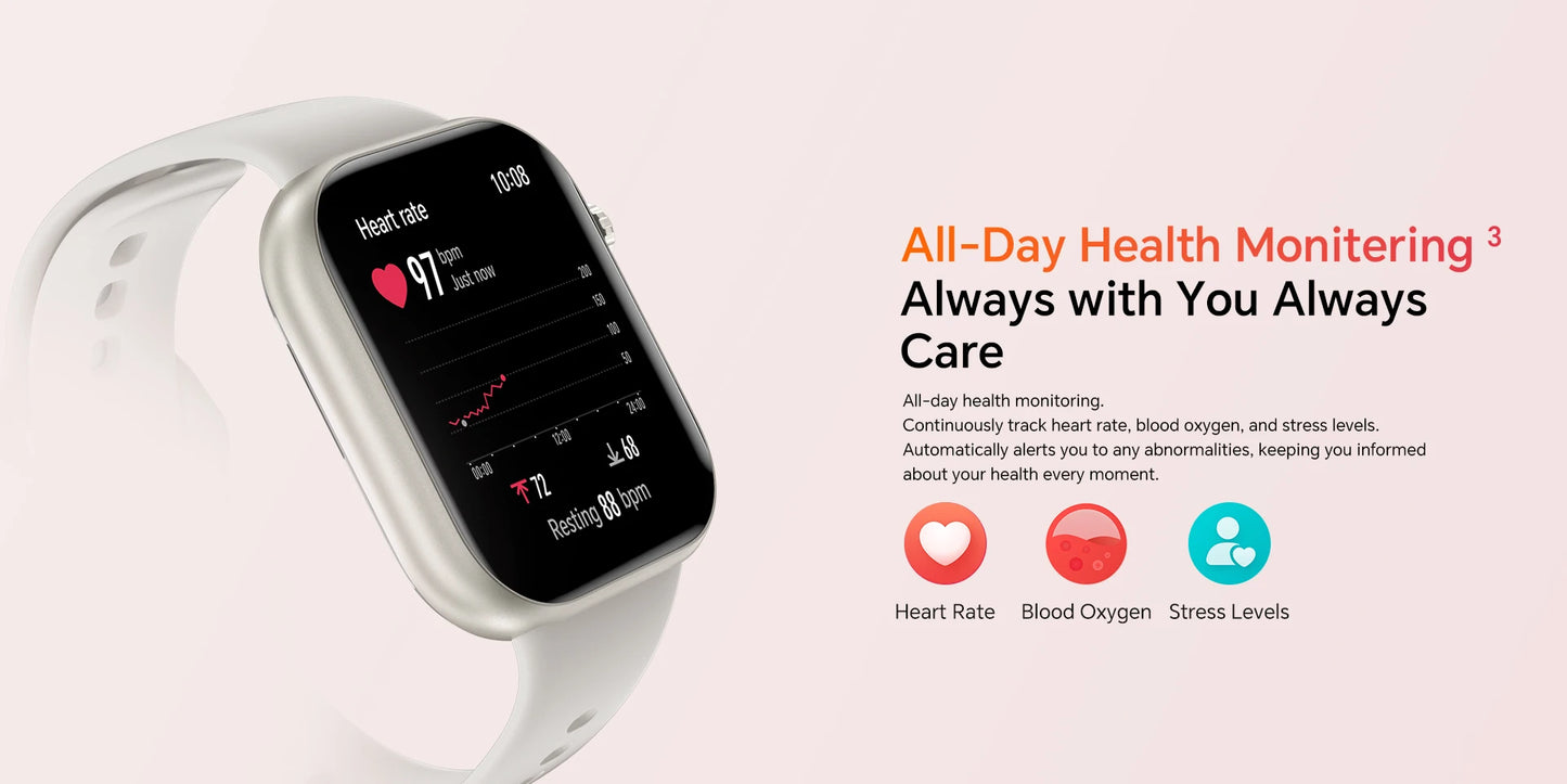 Global Version HONOR CHOICE InFoWear Watch 2i Smartwatch 1.85inches AMOLED Screen All-Day Health Monitoring Bluetooth Call