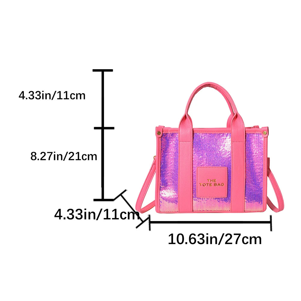 Women's Casual Tote Bag For Women Crossbody Female Handbag New Solid Words Lette Leisure Large Bag Fashion Shopper Tote Purse