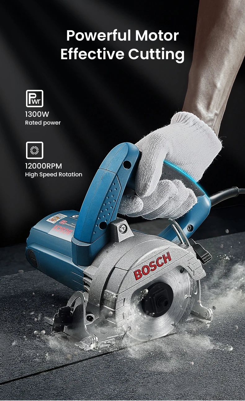 Bosch GDM 13-34 Electric Circular Saw 110mm Tile Stone Marble Granite Cutting Machine 2.8Kg 1300W Portable Discs Saw Power Tool